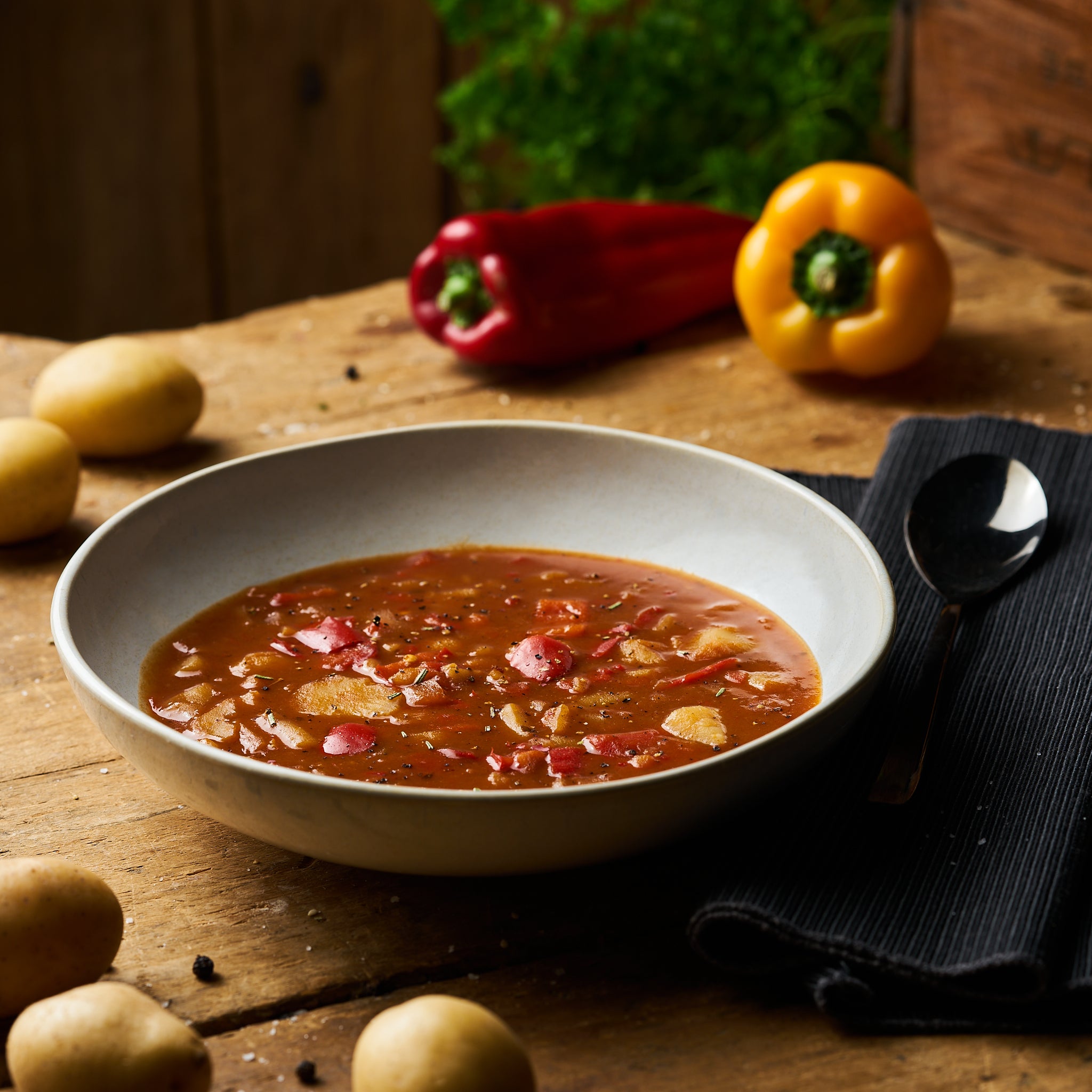 Paprika-Kartoffelgulaschsuppe