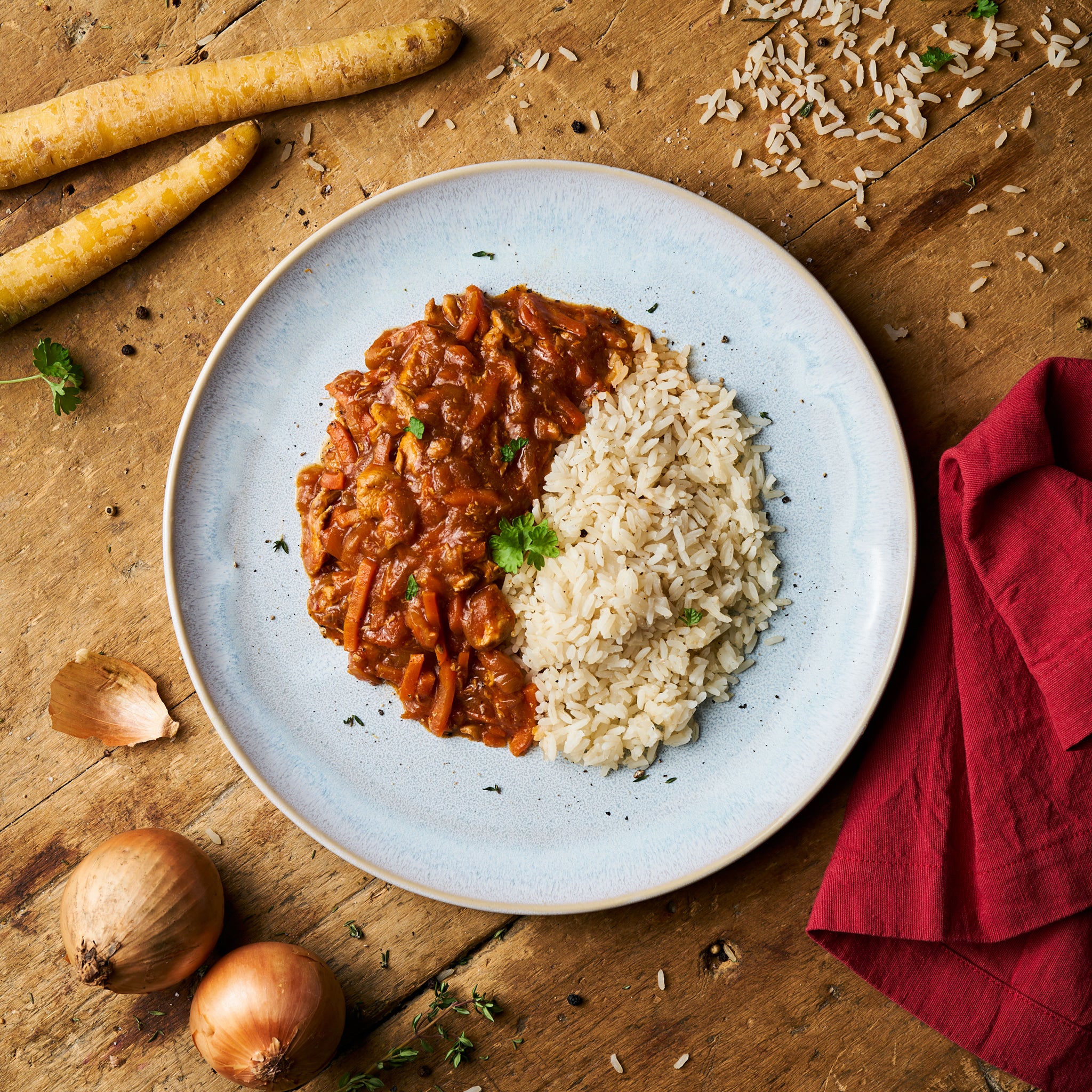 Hähnchenbruststreifen in BBQ Sauce